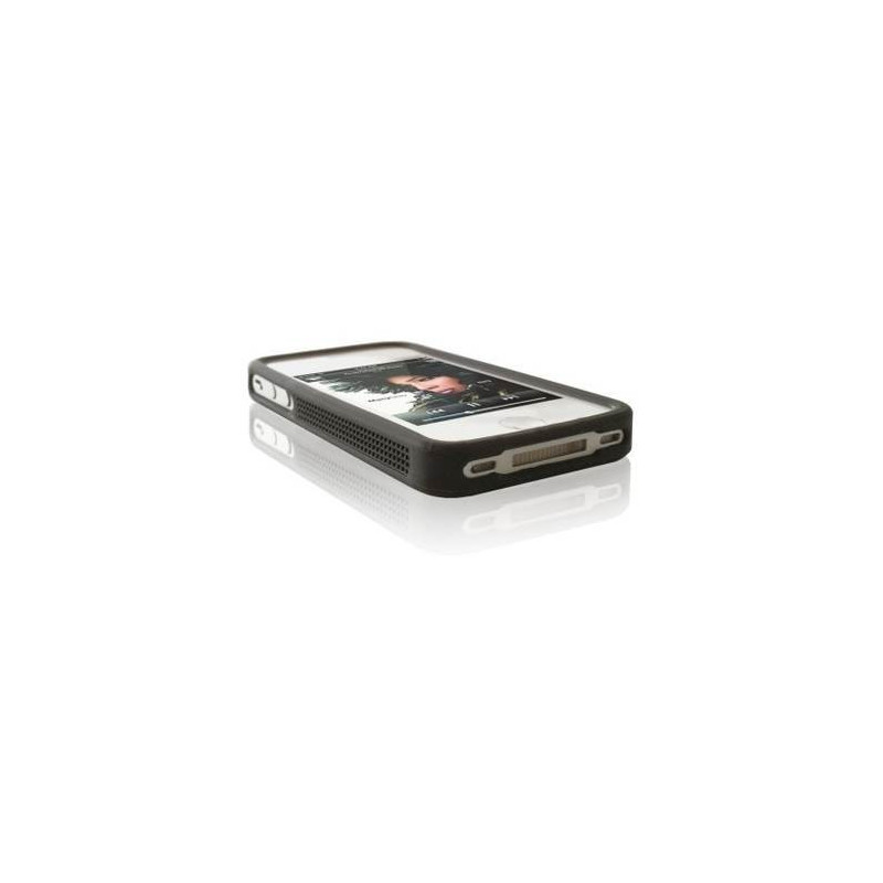 Carcase,Huse Husa silicon bumper iPhone 4G/4S neagra 4,78 Lei