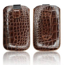 Carcase,Huse Husa Slim Croco maro iPhone 3GS/4G/4S/Sam. i900 Omnia 11,22 Lei
