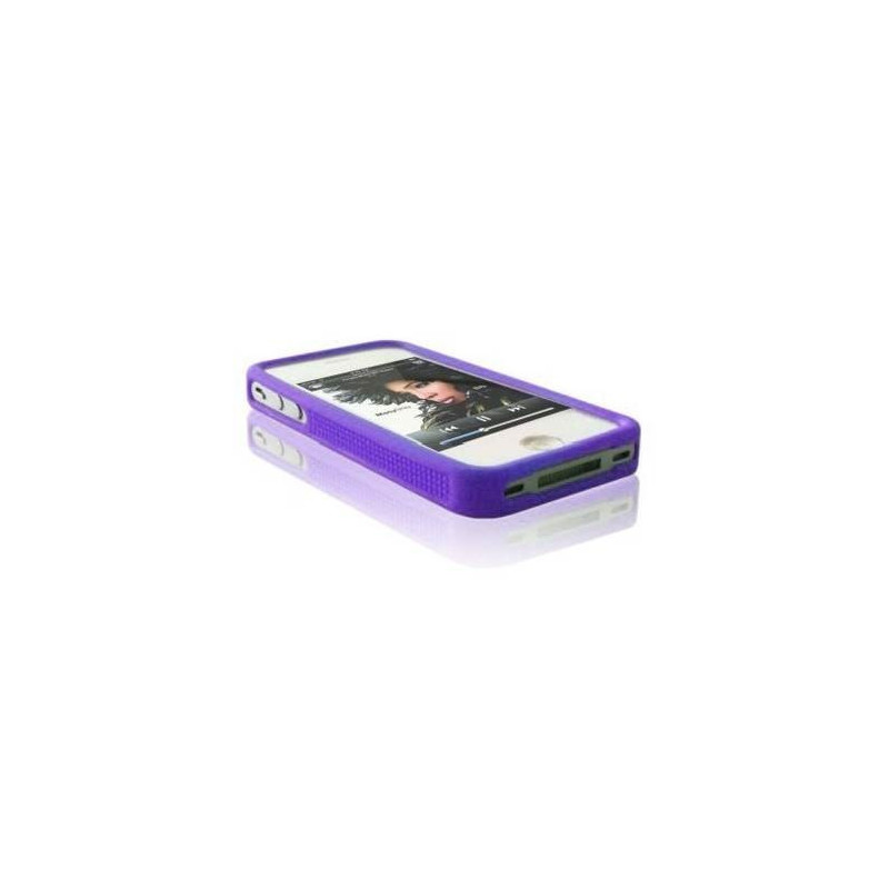 Carcase,Huse Husa silicon bumper iPhone 4G/4S violet 4,78 Lei
