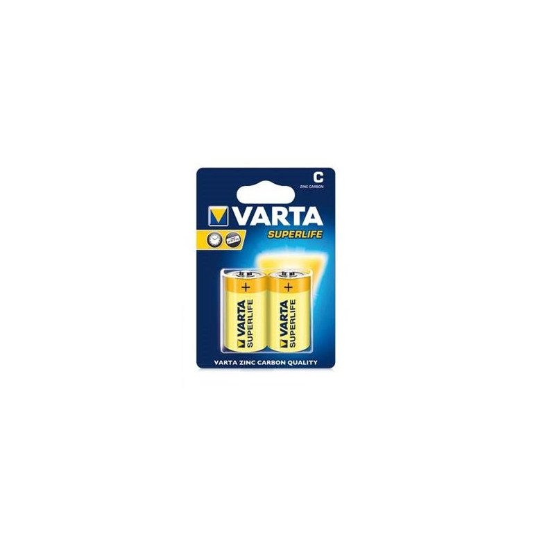 Baterii nealcaline/ Set 2 baterii R14 Varta Superlife 4,10 Lei