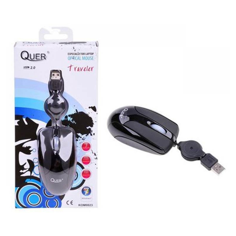 Accesorii Laptop & Tablete Mouse optic fir retractabil Quer 20,98 Lei