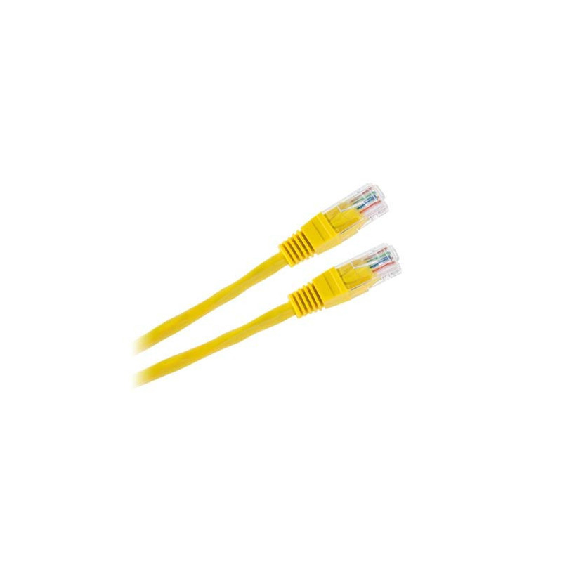 Cabluri UTP cu mufe Cablu UTP CCA cu mufe 1m galben 2,54 Lei