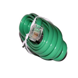 Cablu telefon cu mufe verde