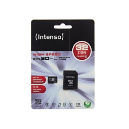 Carduri & Memorii USB MicroSDHC 32GB Intenso cu Adaptor CL10 64,99 Lei