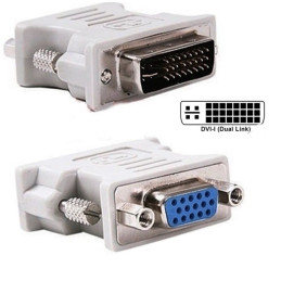Conectori Hdmi,VGA,DVI Adaptor DVI-I tata la VGA mama 8,45 Lei