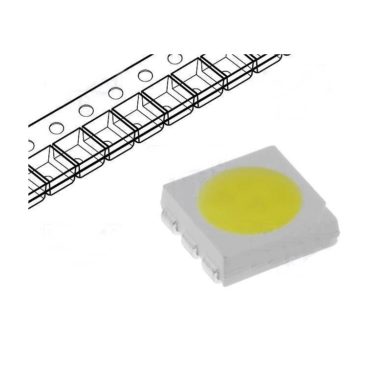 Led-uri Smd Led SMD 5060 PLCC6 alb rece 0,49 Lei
