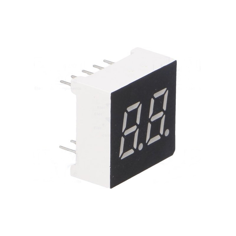 AfiSaje led Display 2x7 seg.15x15.5x7.2mm albastru 4,73 Lei