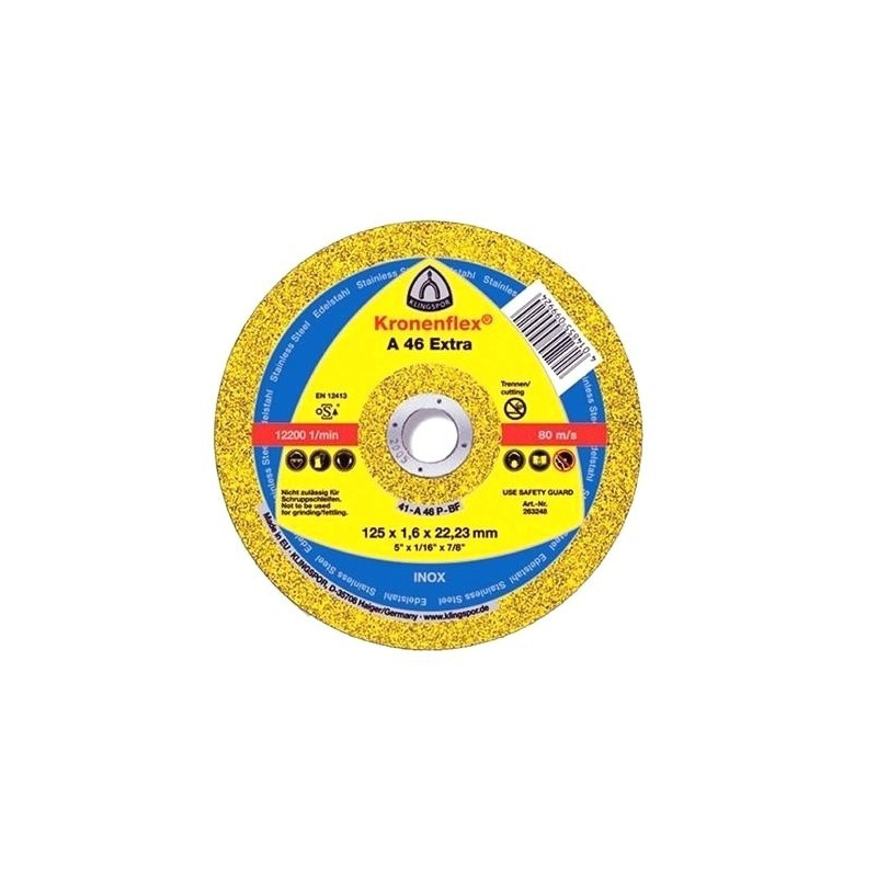 Disc abraziv 125x1.6x22.2mm A46EX