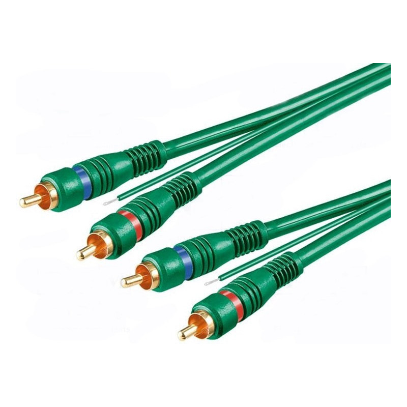 Cabluri audio - video Cablu 2RCA tata la 2RCA tata OFC 1.5m verde 7,02 Lei