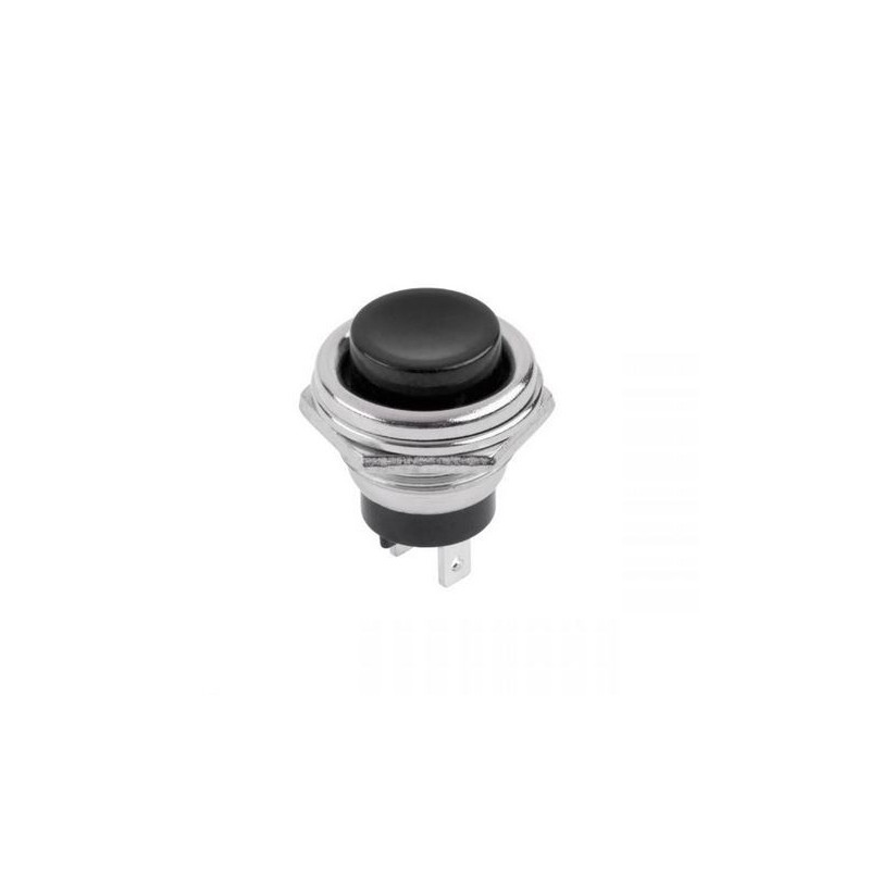 Intrerupator fara retinere rotund negru 24x19mm Intrerupator fara retinere rotund negru 24x19mm