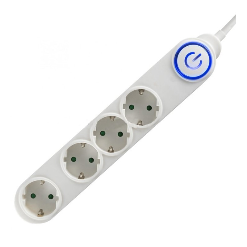 Prelungitoare Prelungitor 4 prize comutator picior 1.5m alb 22,88 Lei