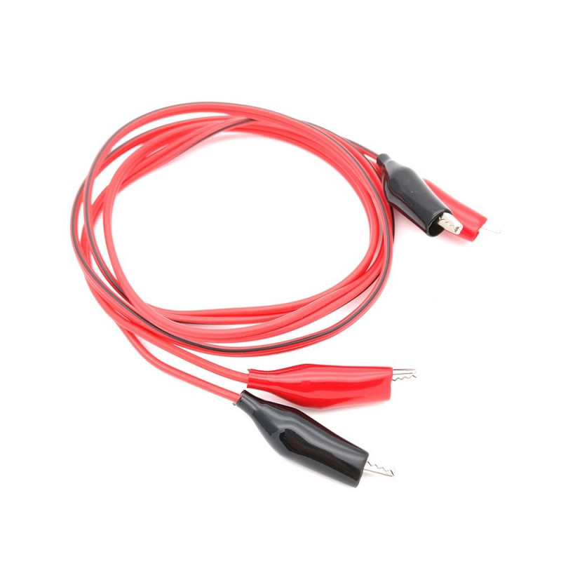 Aparate de masura & accesorii Cablu masurare 2 cleme crocodil - 2 cleme crocodil 1m 4,52 Lei