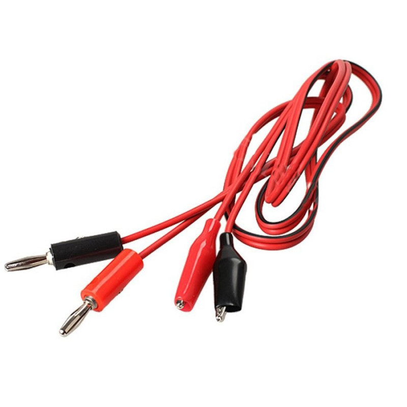 Aparate de masura & accesorii Cablu masurare 2 mufe banana - 2 cleme crocodil 1m 4,98 Lei