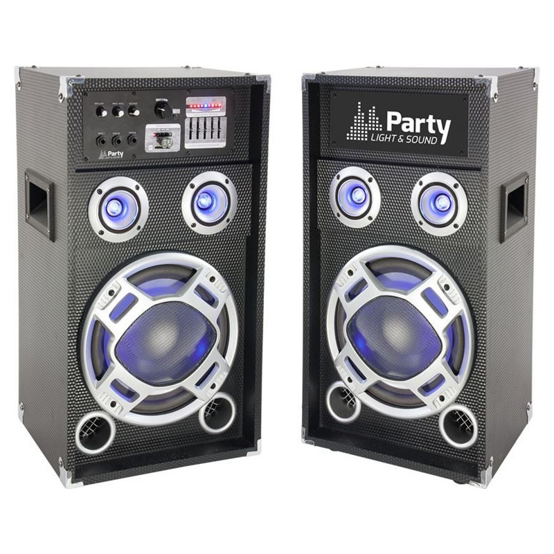 Incinte acustice Set 2 boxe karaoke 25cm USB/SD/Bluetooth 400W 584,66 Lei