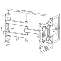 Suporturi TV Suport universal pentru LED TV 13-42 inch LPA51-223 58,47 Lei