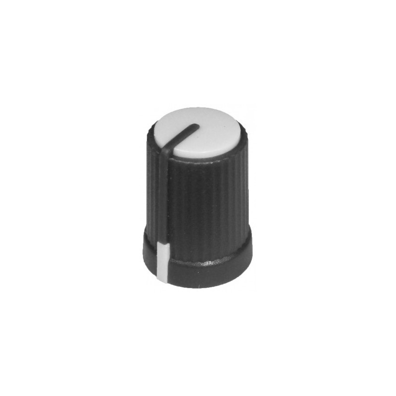 Butoane potentiometru Buton plastic alb pentru ax tesit de 6mm 0,67 Lei