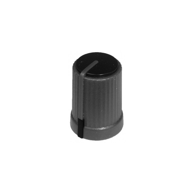 Butoane potentiometru Buton plastic negru pentru ax tesit de 6mm 0,56 Lei