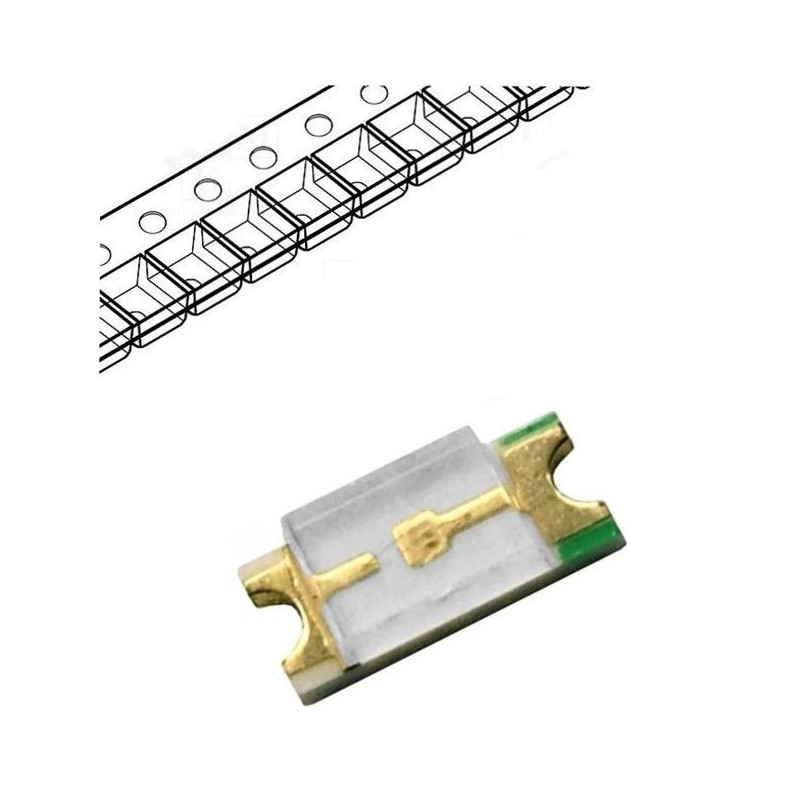 Led-uri Smd Led SMD 0603 alb cald 0,22 Lei