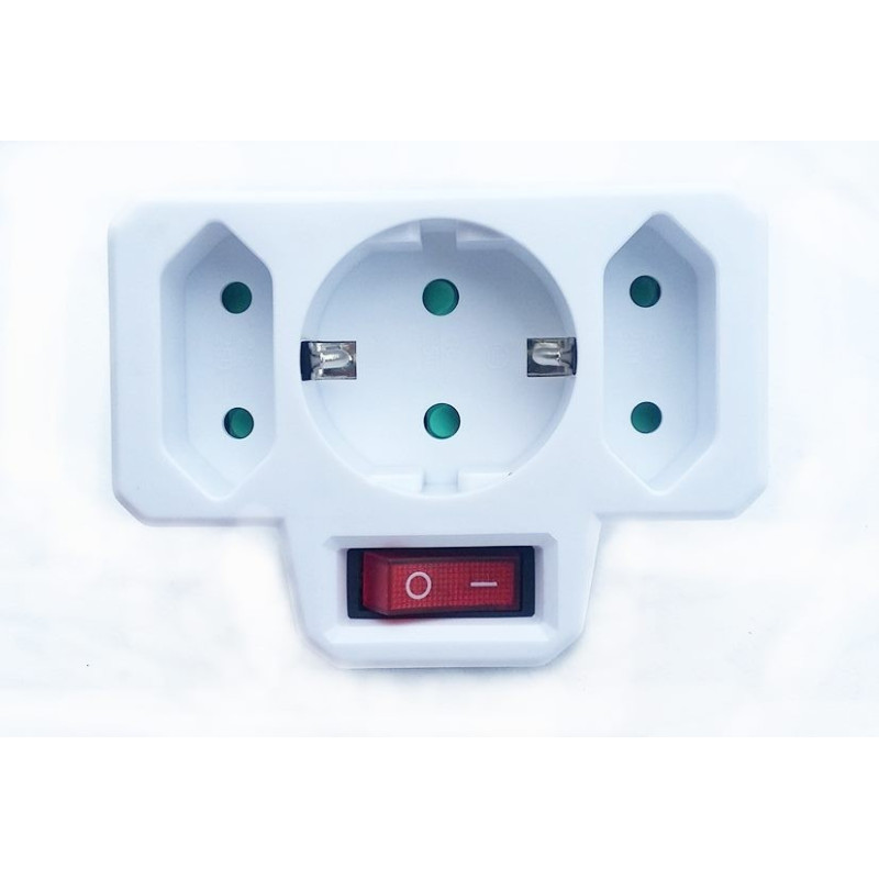 Prelungitoare Triplu stecher cu intrerupator 12,10 Lei