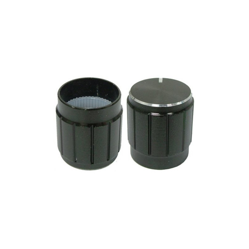 Butoane potentiometru Buton metalic 17mm negru 2,03 Lei
