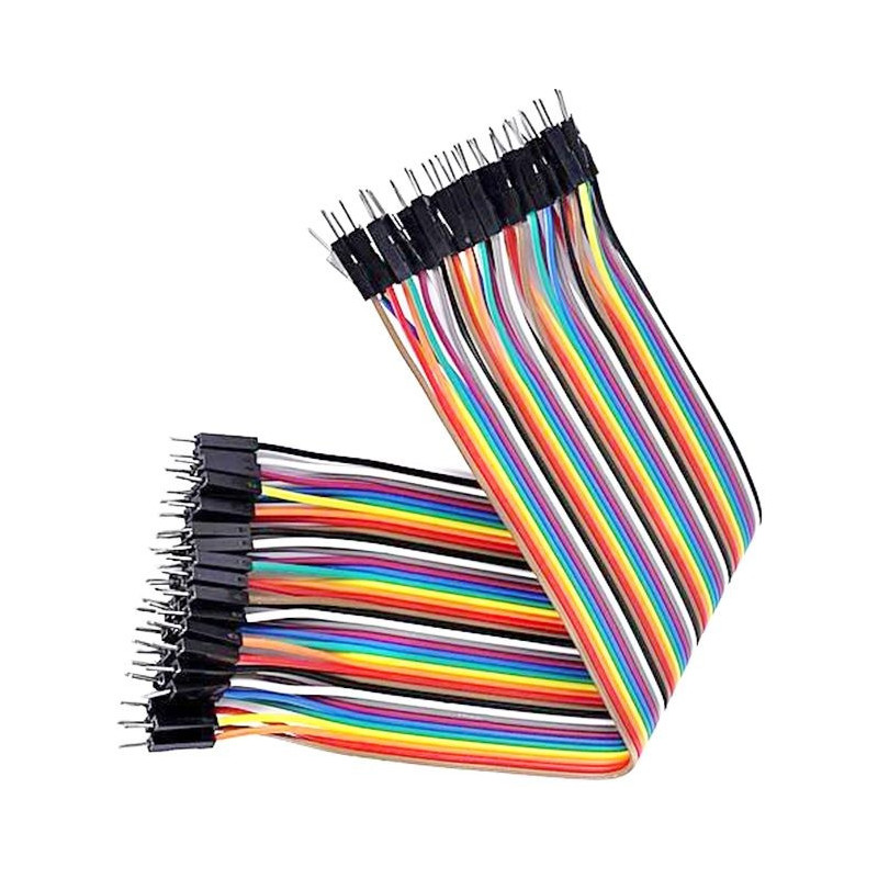 Cabluri adaptoare Cablu colorat 40 fire cu conectori tata-tata 20cm 11,69 Lei