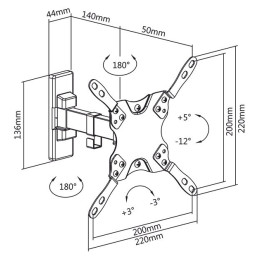 Suporturi TV Suport universal Led TV 13-42inch 45,25 Lei