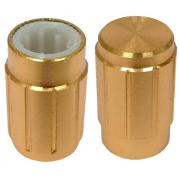 Buton metalic 10mm auriu