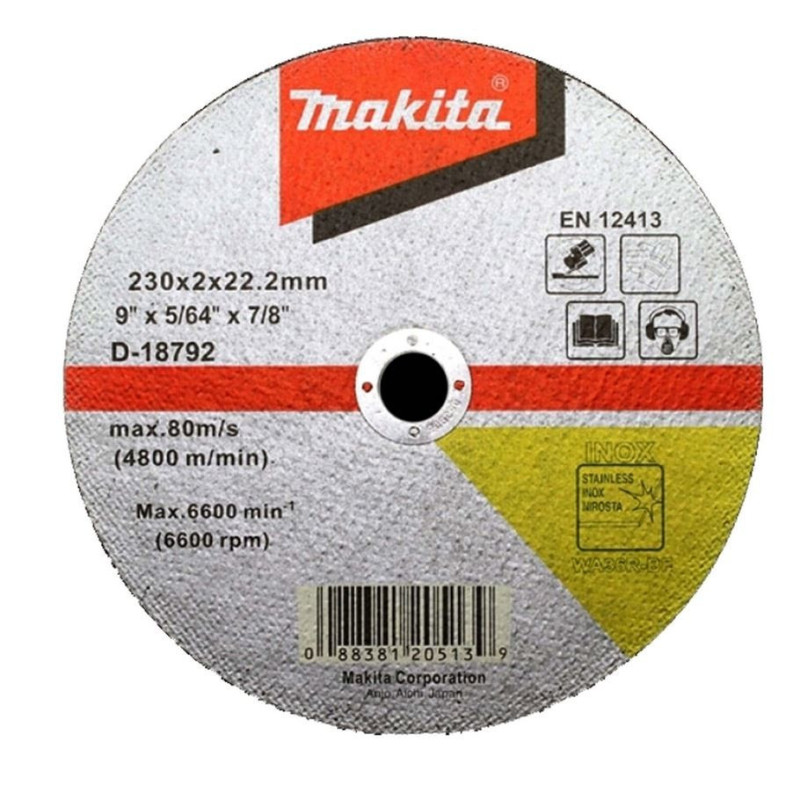 Unelte,scule Disc abraziv 230x2x22.2mm Makita 11,69 Lei