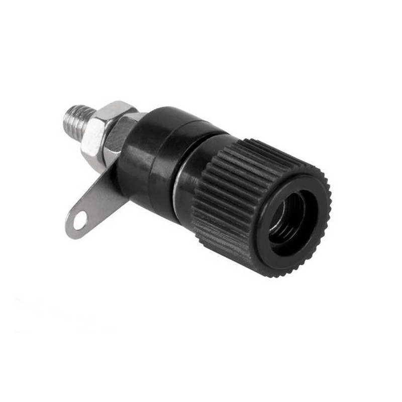 Conectori tip banana Mufa banana mama 4mm neagra 1,27 Lei