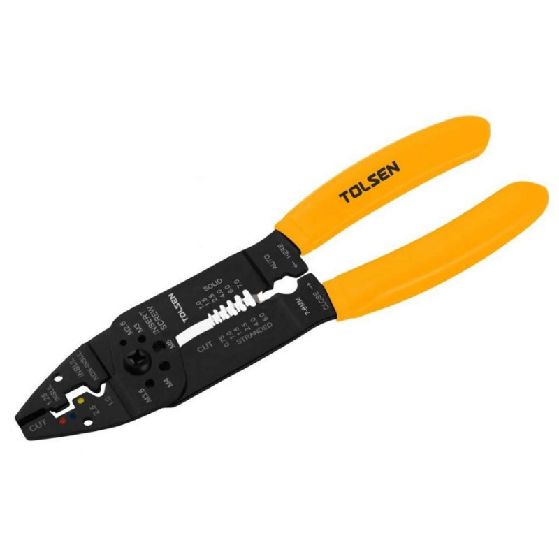 Clesti, Foarfeci,etc. Cleste pentru dezizolare si sertizare cabluri 215mm Tolsen 25,32 Lei
