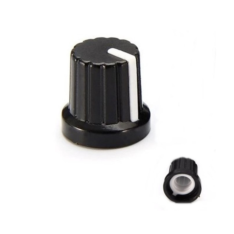 Butoane potentiometru Buton potentiometru plastic cu linie alba 0,65 Lei
