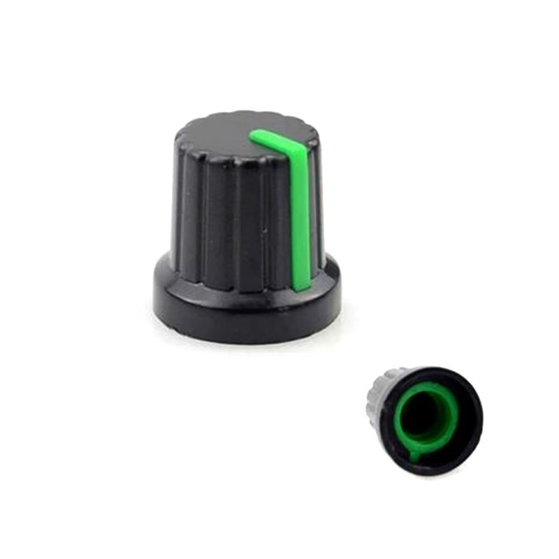 Butoane potentiometru Buton potentiometru plastic cu linie verde 0,65 Lei