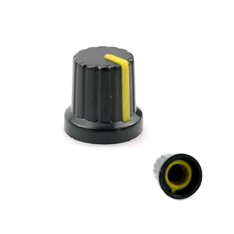 Butoane potentiometru Buton potentiometru plastic cu linie galbena 0,65 Lei Butoane potentiometru Buton potentiometru plastic cu linie galbena 0,65 Lei