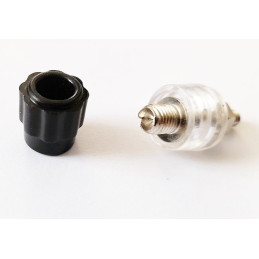 Conectori Diversi Borna mama cu filet plastic negru 1,27 Lei