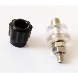 Conectori Diversi Borna mama cu filet plastic negru 1,27 Lei