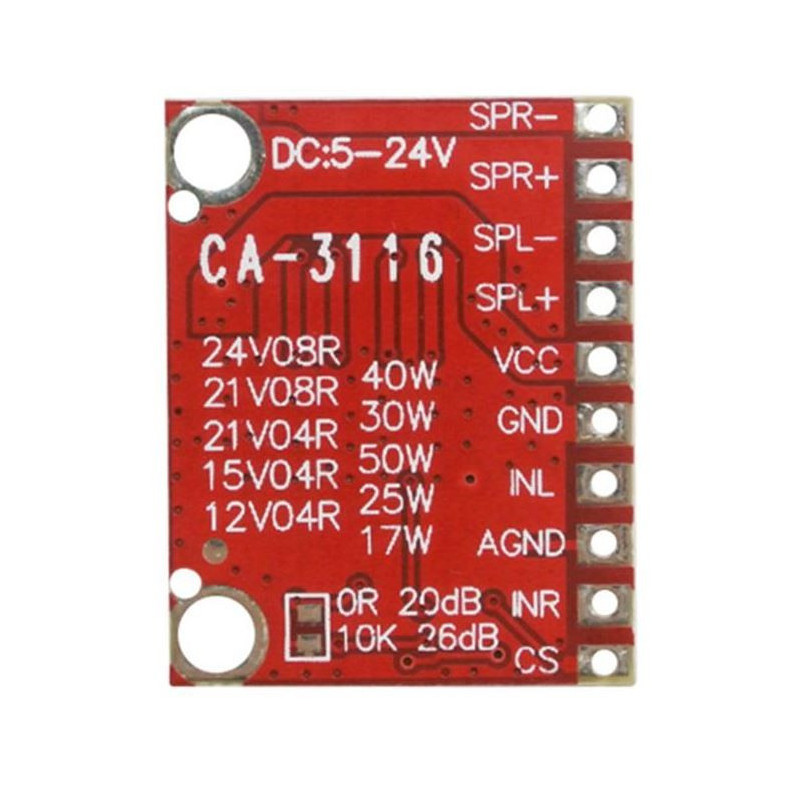 Circuite integrate diverse Kit amplificator stereo D 2x50W TPA3116D2 49,82 Lei