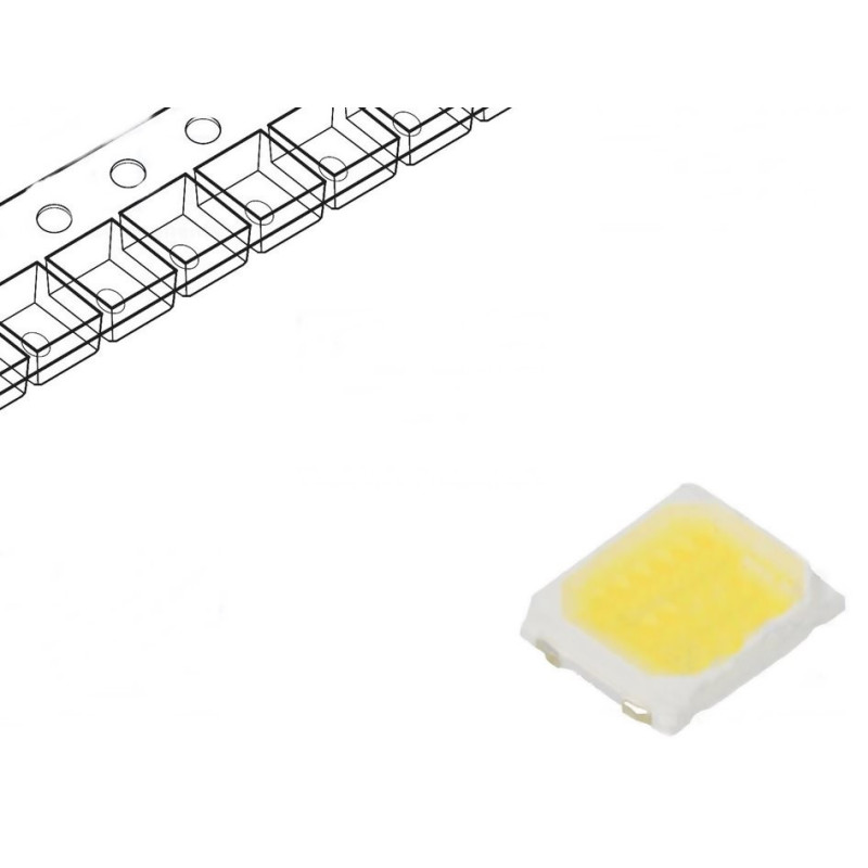 Led-uri Smd Led SMD 2835 alb rece 2.8-3.4V 0,60 Lei
