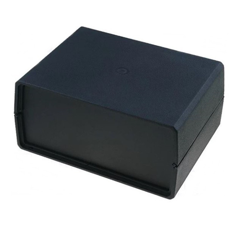 Cutii, carcase Carcasa cu panou 110x150x70mm neagra 23,28 Lei