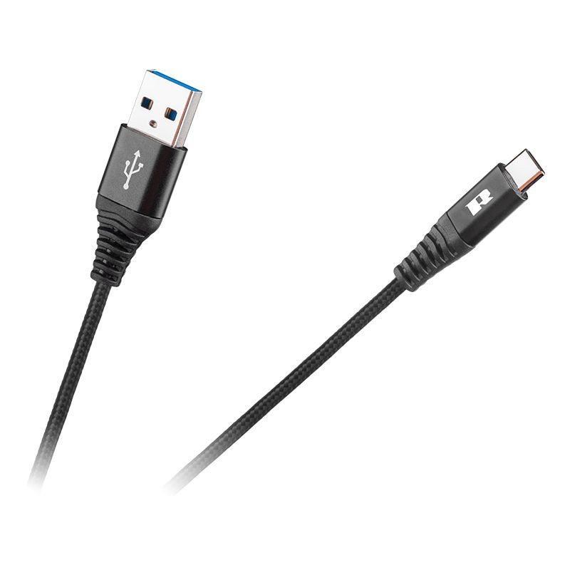 Cabluri audio - video Cablu USB - Tip C 2m Rebel negru 11,69 Lei