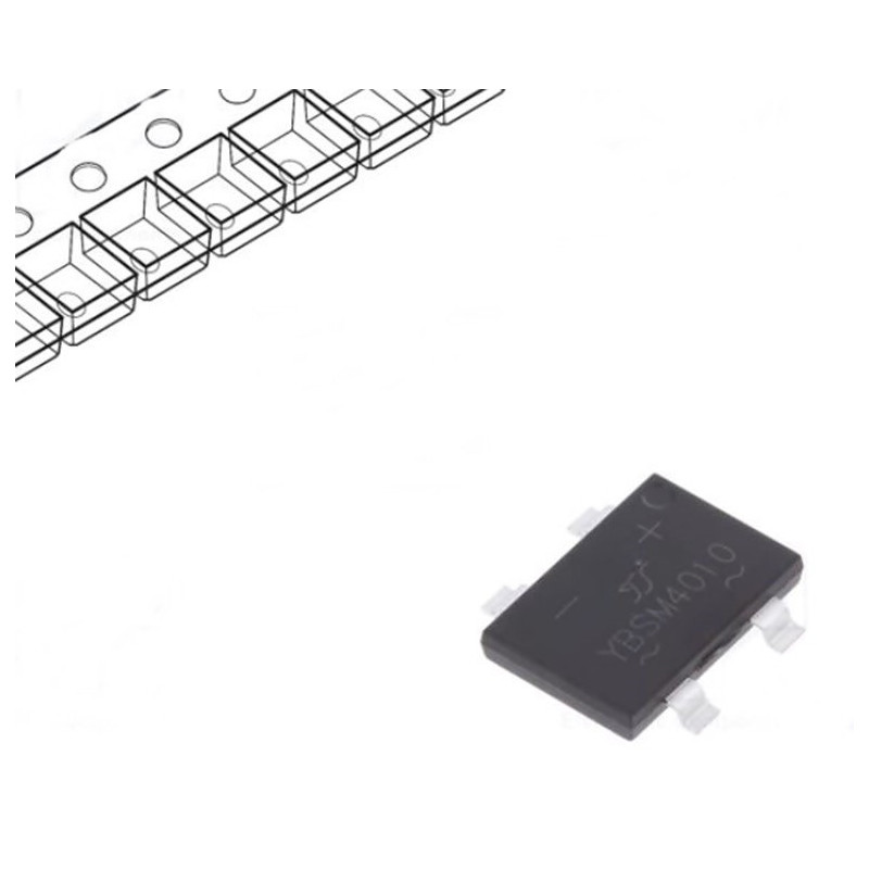 Punti redresoare Punte redresoare 4A 1000V SMD 1,88 Lei