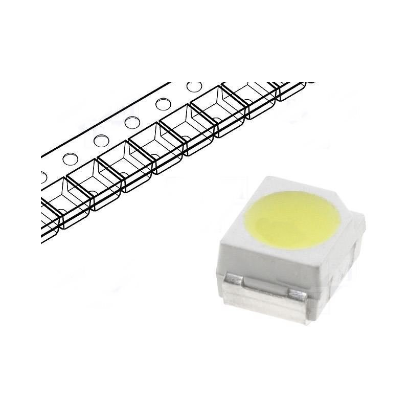 Led-uri Smd Led SMD 3528 alb rece 20mA 2.8 - 3.6V 0,40 Lei