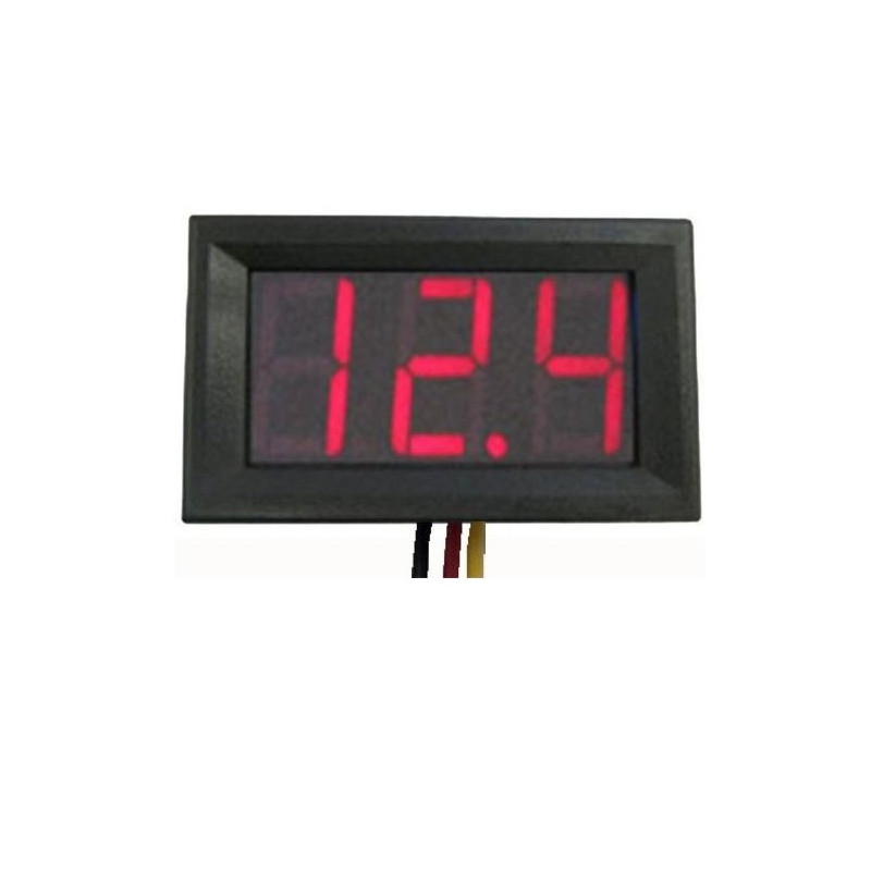 Aparate de masura & accesorii Voltmetru de panou cu carcasa DC 0V-100V rosu 3 fire 17,79 Lei