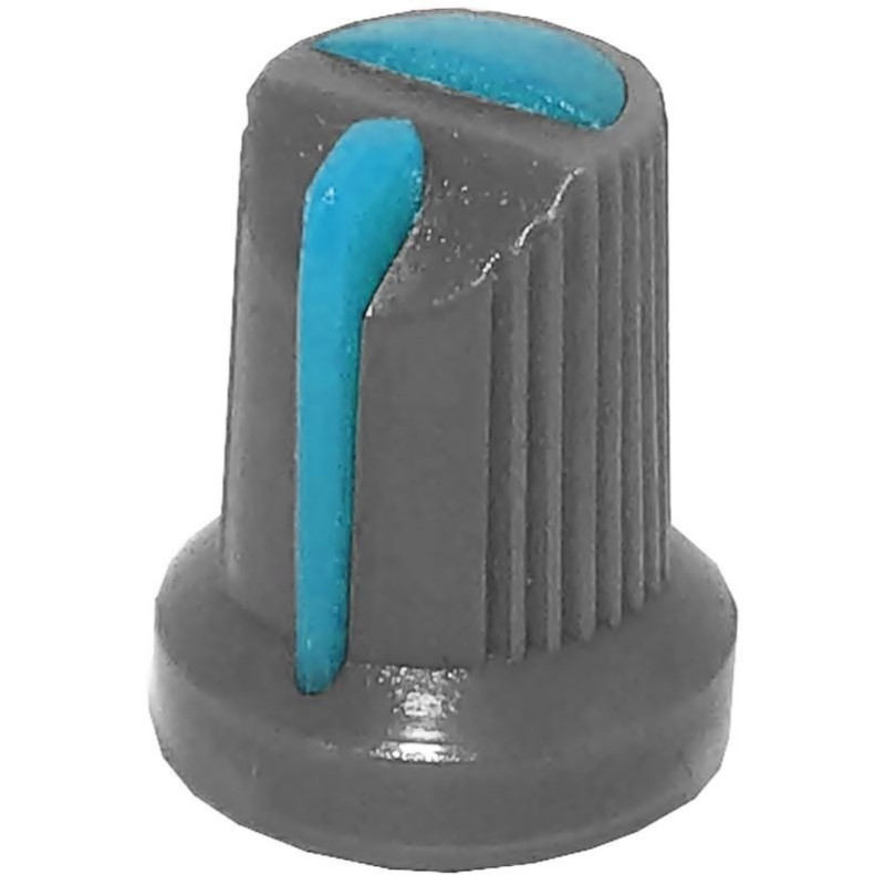 Butoane potentiometru Buton potentiometru plastic albastru 14x17mm 0,76 Lei