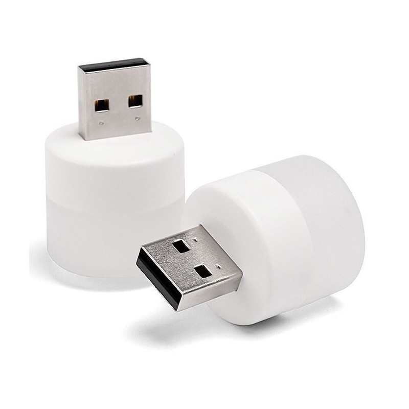 Mini lampa pe USB 24x36mm alb cald