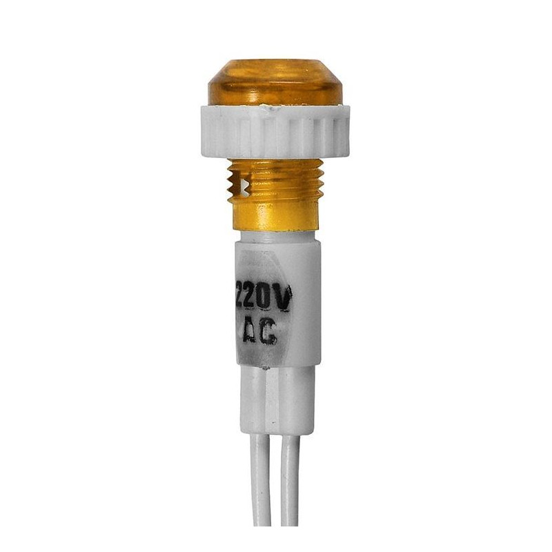 Electrice Bec martor 220V 13x36mm portocaliu pe fir 2,69 Lei