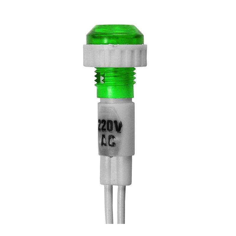 Electrice Bec martor 220V 13x36mm verde pe fir 2,69 Lei
