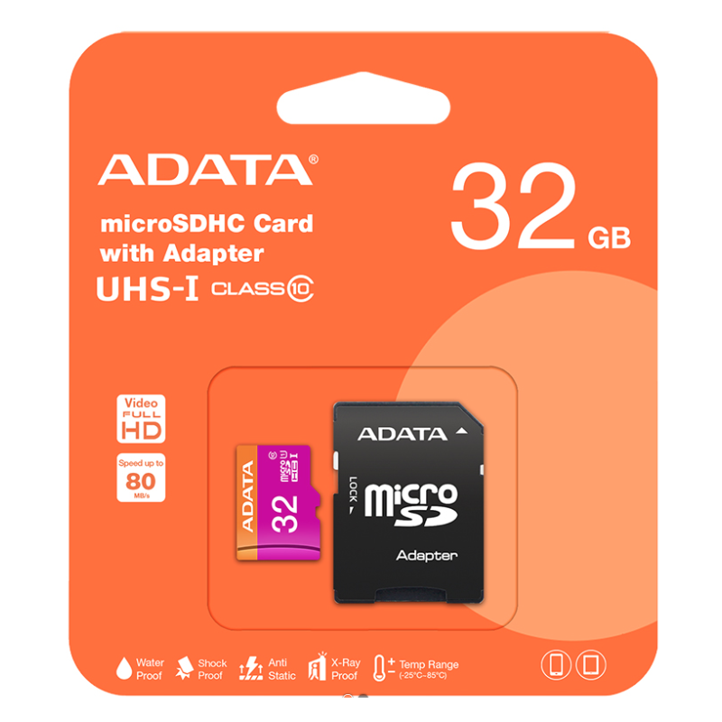 Carduri & Memorii USB Card microSD 32GB, clasa 10 ADATA 33,55 Lei