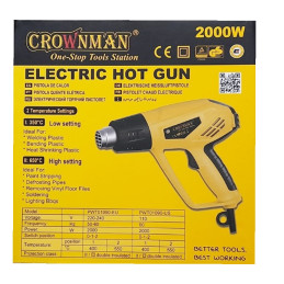 Instrumente lipit/dezlipit Pistol aer cald 2000W Crownman 110,00 Lei