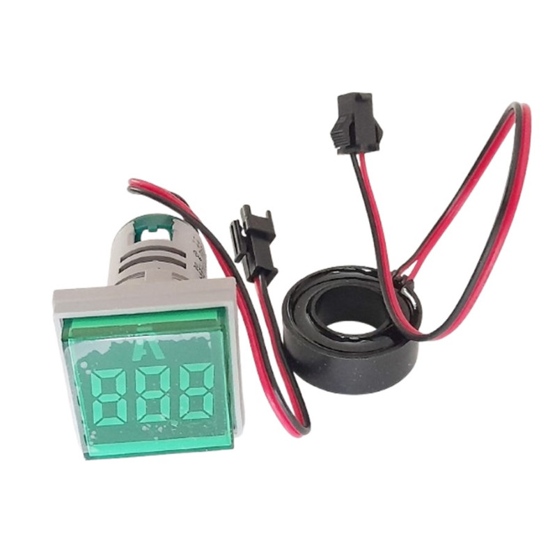 Aparate de masura & accesorii Ampermetru digital 3 dig. cu led-uri 0-100A verde 220V/380V 17,90 Lei