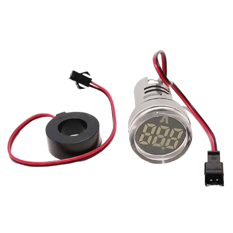 Aparate de masura & accesorii Ampermetru digital 0-100A alb 220V / 380V rotund 17,90 Lei